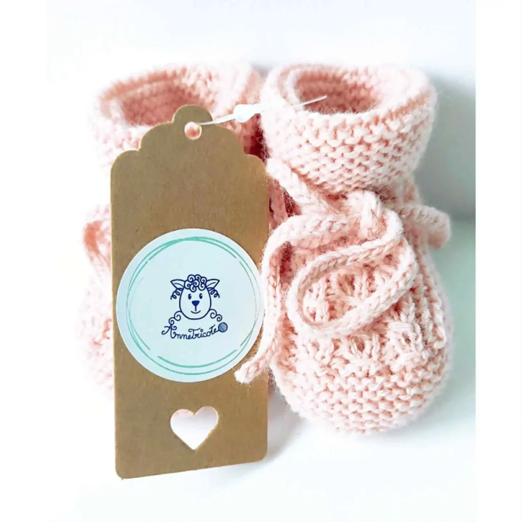 chausson bébé laine crochet tricot