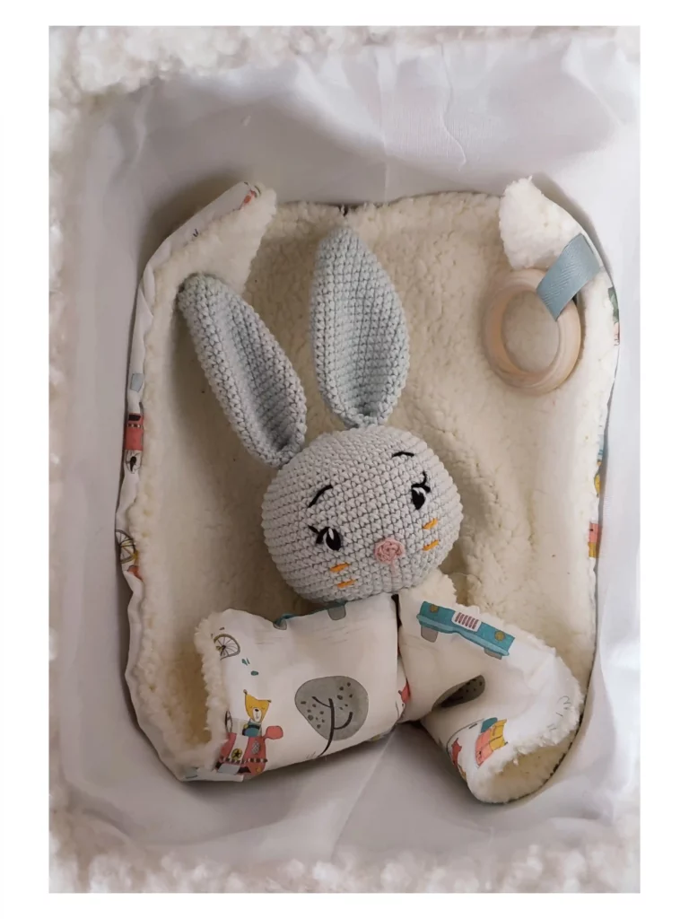 doudou personnalisé lapin crochet