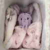 Doudou éléphant pour bébé "Eléphant des aurores douces"