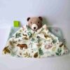 Doudou ourson pour bébés "Ours des sous-bois"